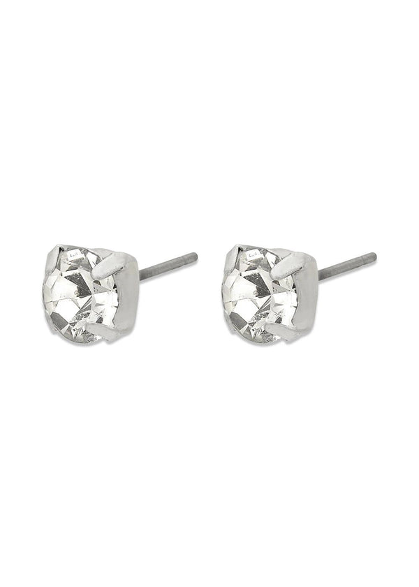 ORIGINAL crystal earstuds silver-plated - Silver Plated-Jewellery-Pilgrim-Butler Loftet