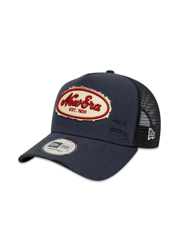 OVAL CANVAS DISTRES OSFM - Navy-Headwear-New Era-Butler Loftet