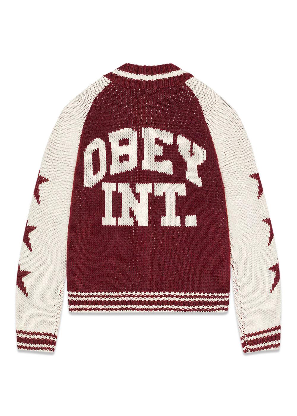 Obey INT. Cowichan Sweater - Tawny Port-Knitwear-OBEY-Butler Loftet