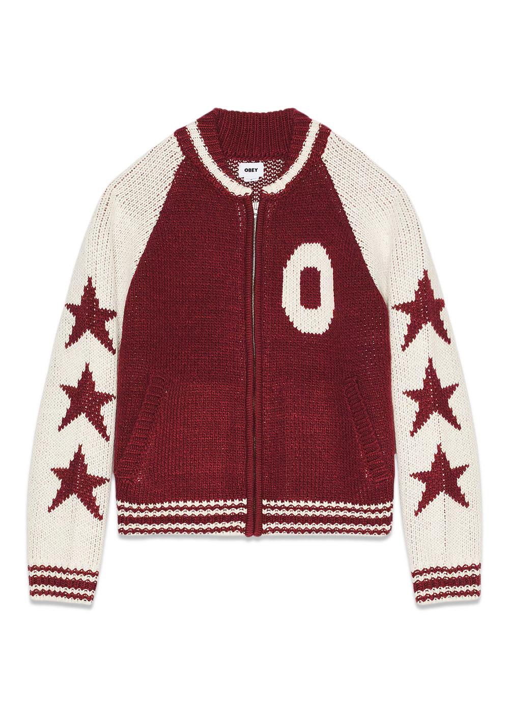 Obey INT. Cowichan Sweater - Tawny Port-Knitwear-OBEY-Butler Loftet