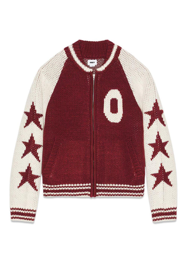 Obey INT. Cowichan Sweater - Tawny Port-Knitwear-OBEY-Butler Loftet
