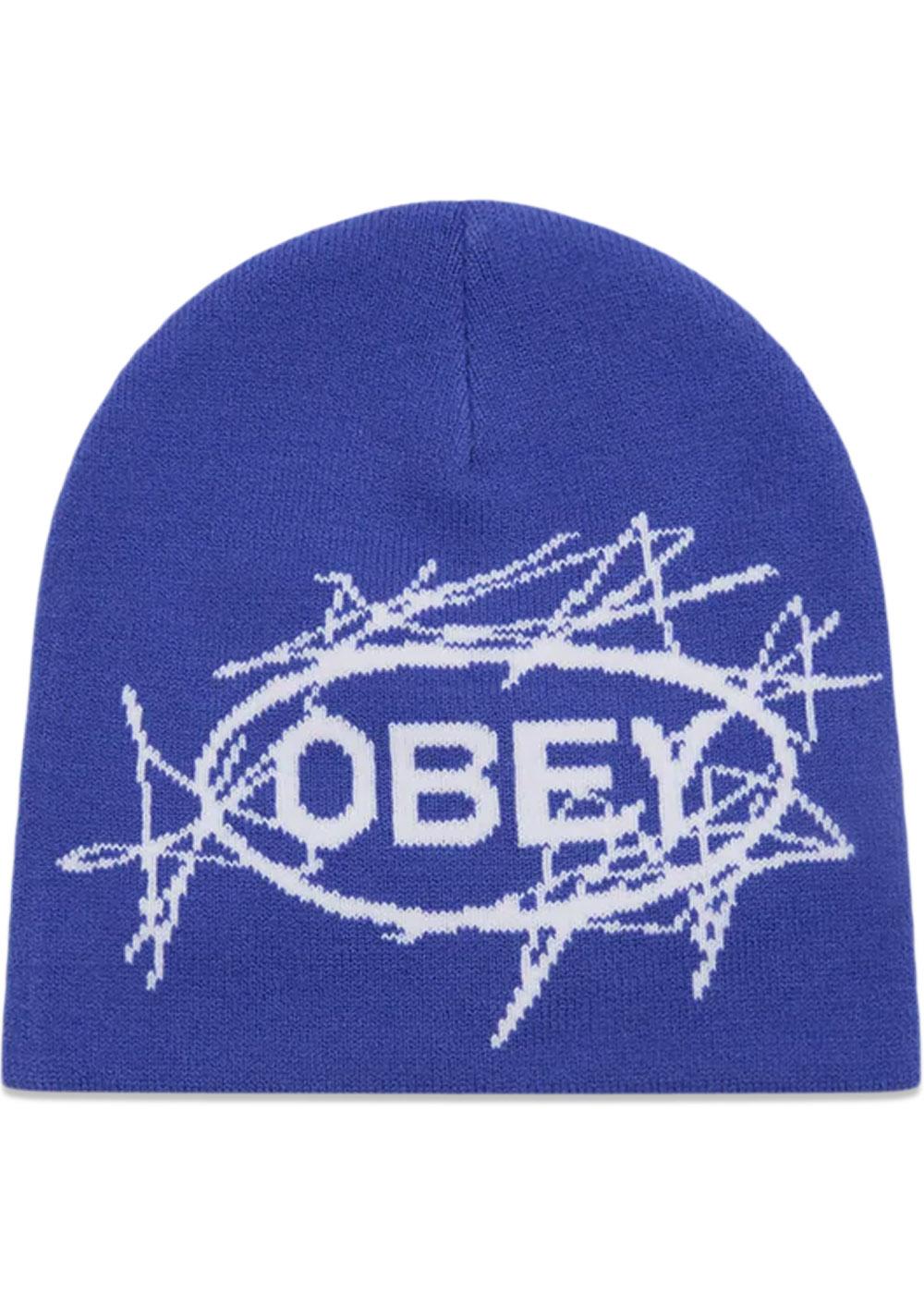Obey Scram Beanie - Dazzling Blue-Headwear-OBEY-Butler Loftet
