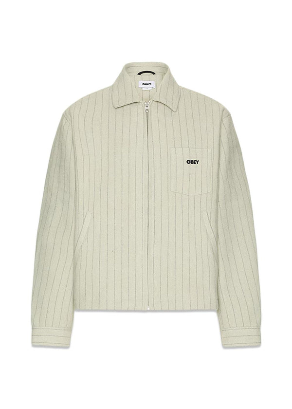 Obey Vernon Zip Jacket - Abbey Stone Multi-Outerwear-OBEY-Butler Loftet