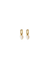 Ocean Heart Huggies - Gold-Jewellery-Pernille Corydon-Butler Loftet