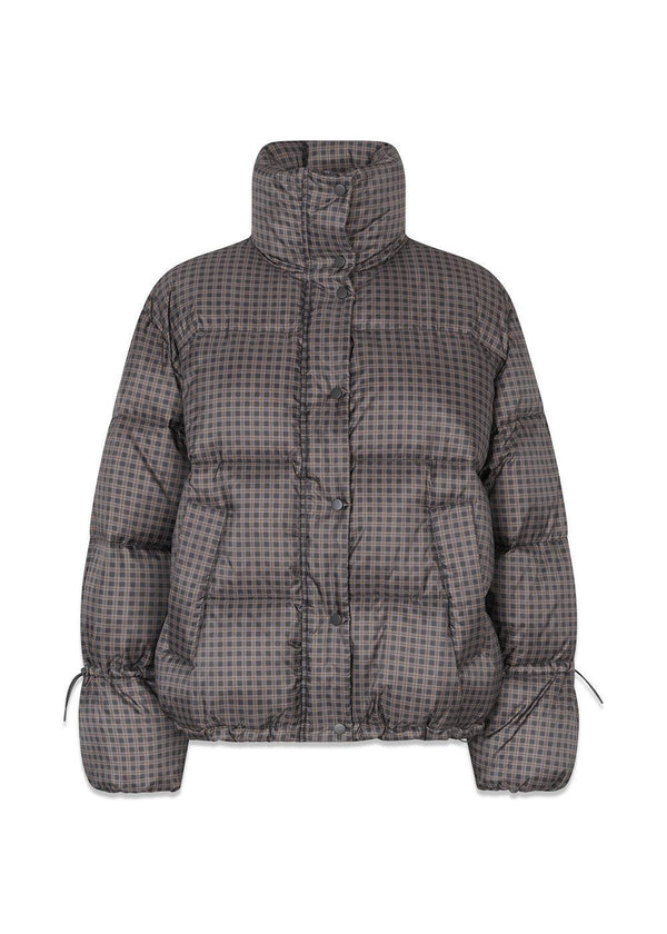 Odinmd print jacket - Chocolate Check-Outerwear-Modström-Butler Loftet