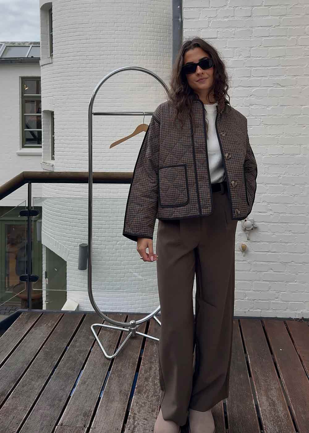 Ominemd jacket - Small Check-Outerwear-Modström-Butler Loftet