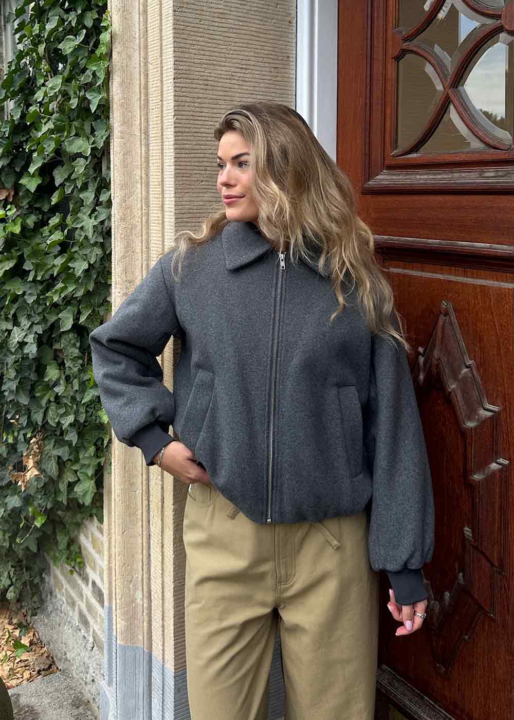 Ommimd jacket - Dark Grey Melange