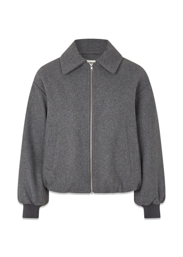 Ommimd jacket - Dark Grey Melange-Outerwear-Modström-Butler Loftet