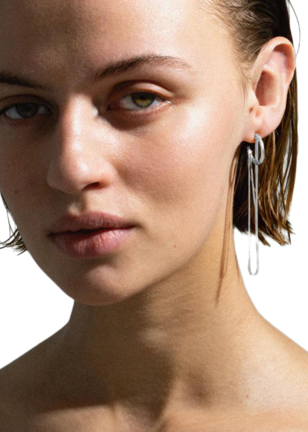 Orbis Chain Hoop - Silver-Jewellery-Jane Kønig-Butler Loftet