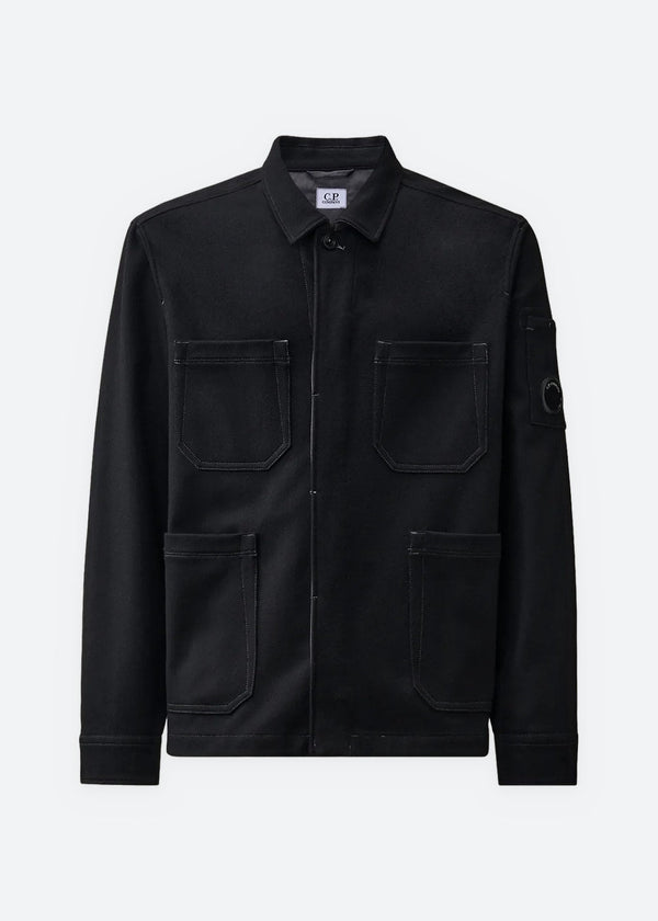 Overshirt Felted Wool - Black