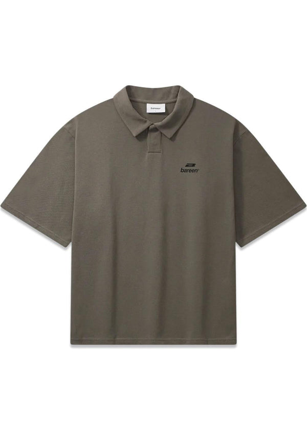 Oversize Polo - Stone Grey-T-shirts-Bareen-Butler Loftet
