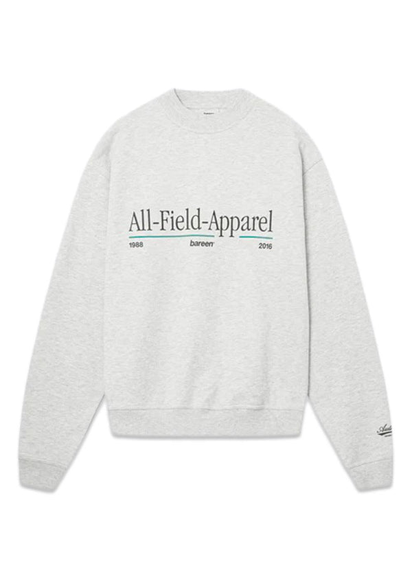Oversized Crewneck - All-Field-Apparel - Cloudy Grey-Sweatshirts-Bareen-Butler Loftet