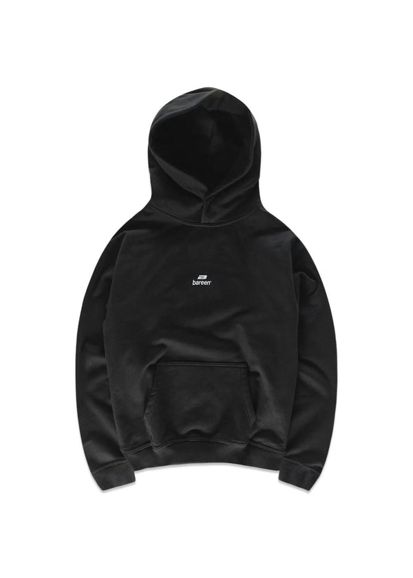 Oversized Hoodie Logo - Black-Hoodies-Bareen-Butler Loftet