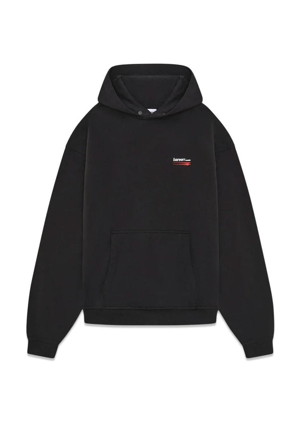 Oversized Hoodie - Moto - Black-Hoodies-Bareen-Butler Loftet