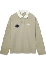 Oversized Polo - Long Sleeve - Laurel Oak-T-shirts-Bareen-Butler Loftet