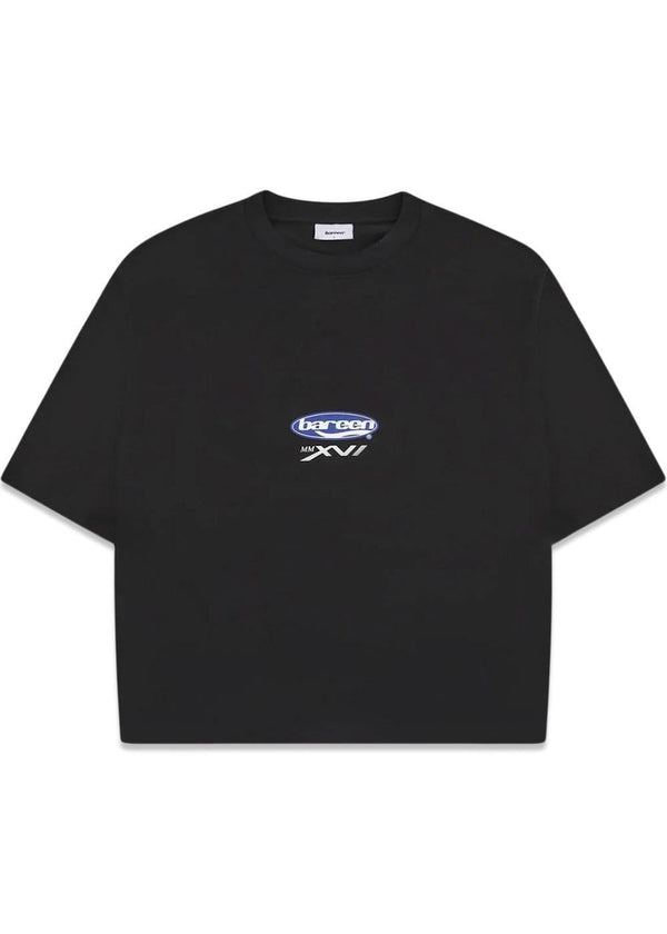 Oversized T-shirt - MMXVI - Black-T-shirts-Bareen-Butler Loftet
