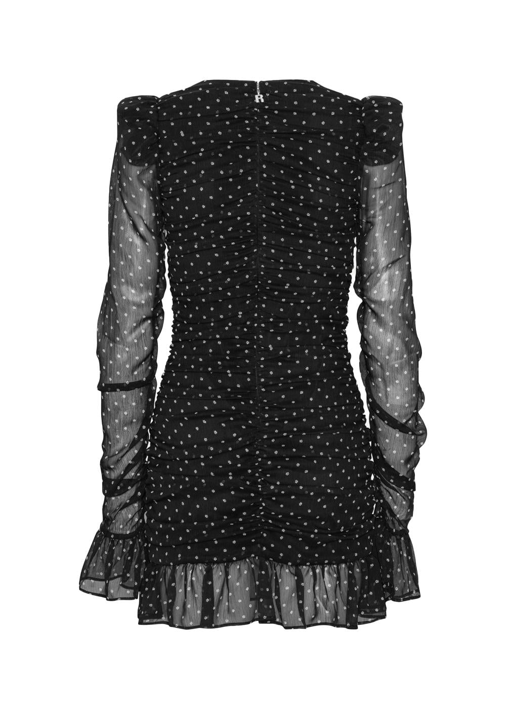 PRINTED LONG-SLEEVE DRESS - 1000 Black Comb.-Dress-Rotate-Butler Loftet