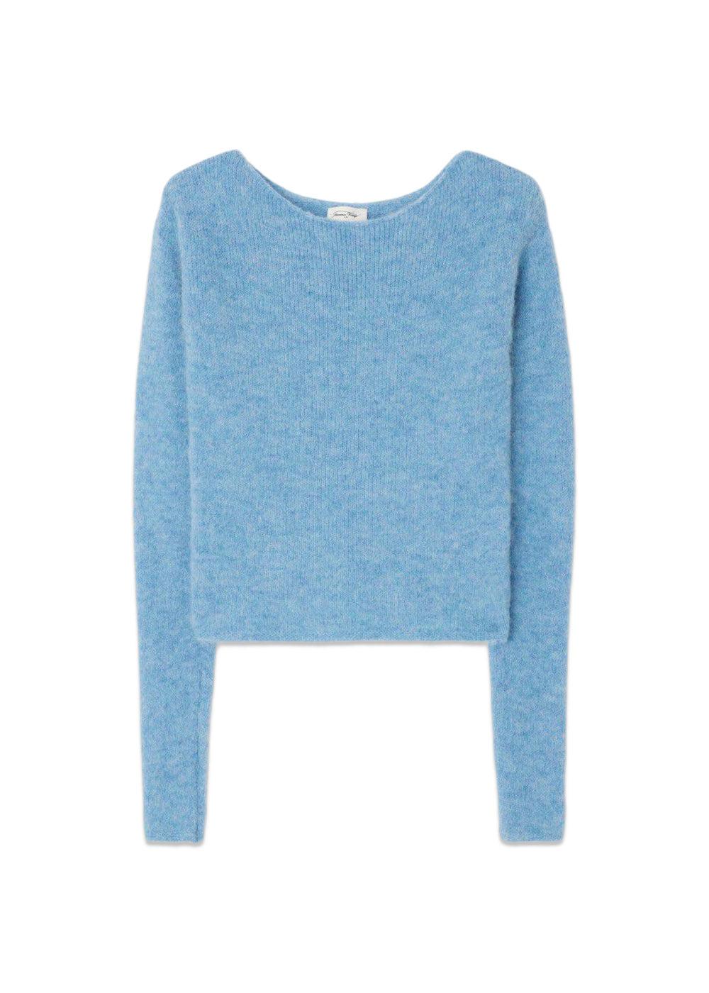 PULL COL BATEAU - Ciel Chine-Knitwear-American Vintage-Butler Loftet