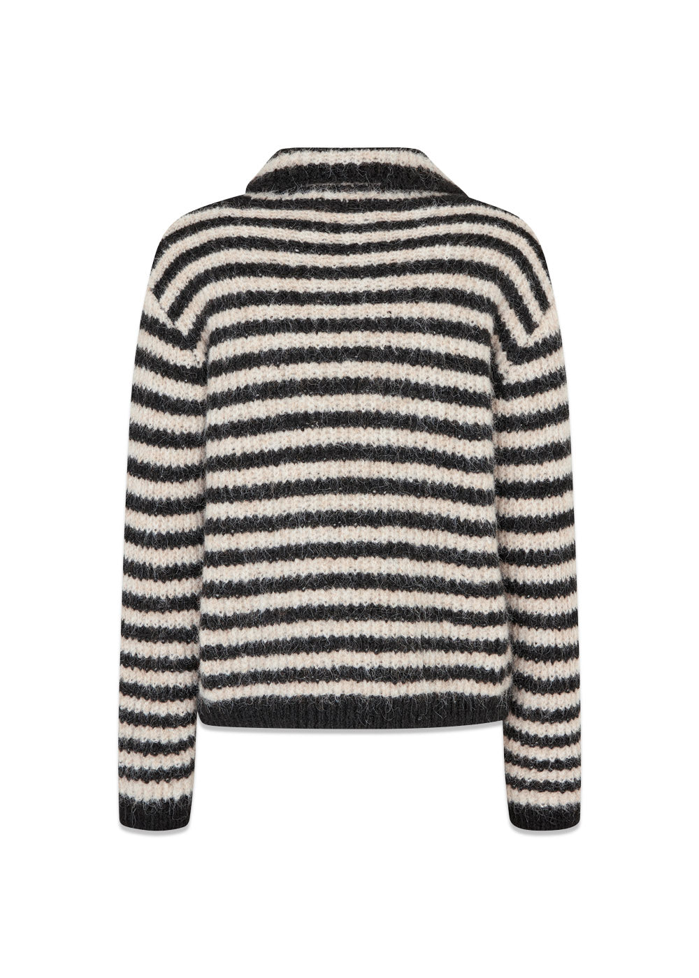 Packermd rollneck - Black Beige Stripe-Knitwear-Modström-Butler Loftet