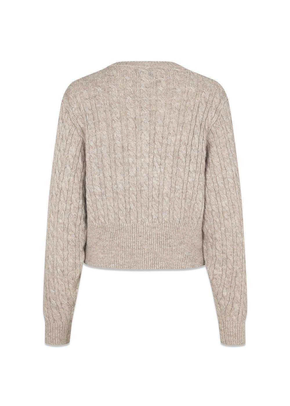 Pammiemd cardigan - Beige Speckle Melange-Knitwear-Modström-Butler Loftet