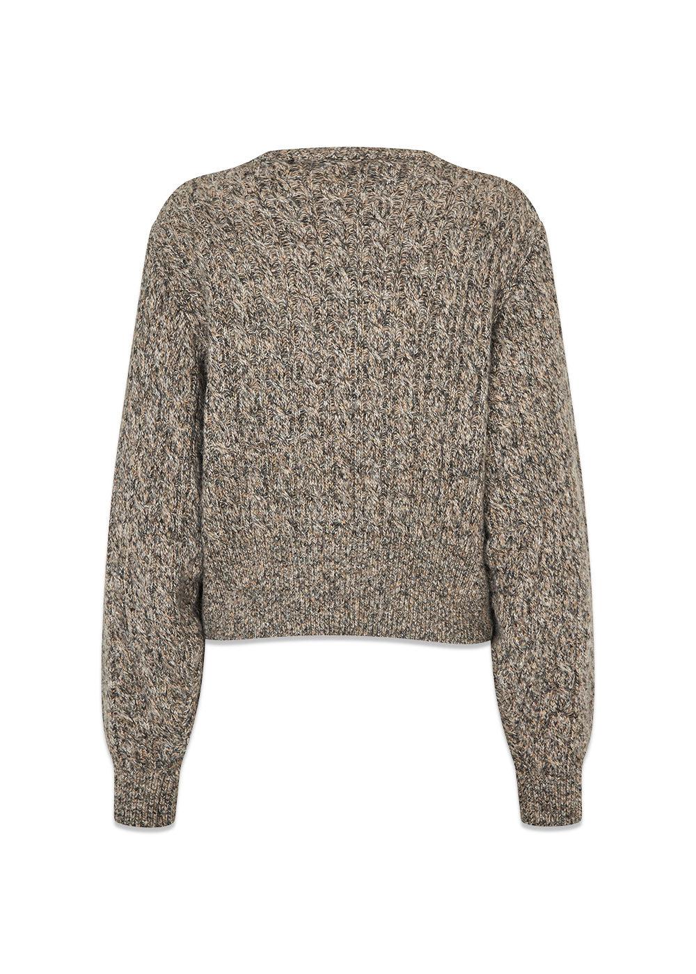 Pammiemd cardigan - Brown Speckle Melange-Knitwear-Modström-Butler Loftet
