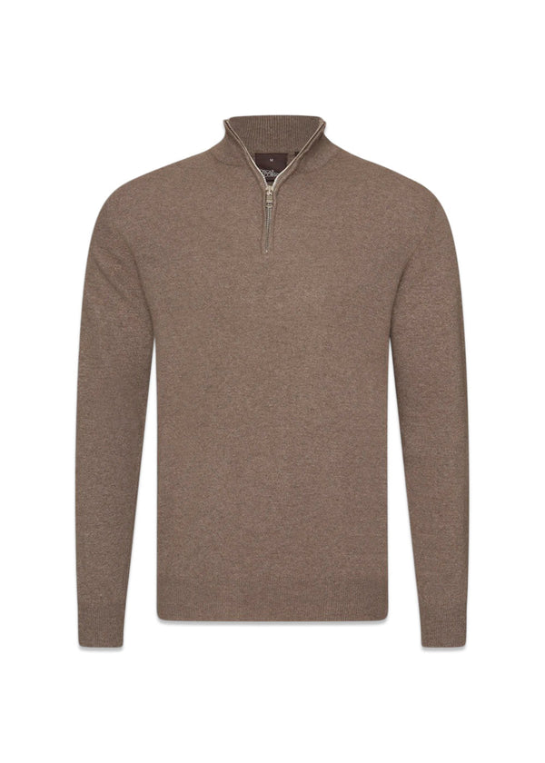 Patton Half Zip - Walnut Beige