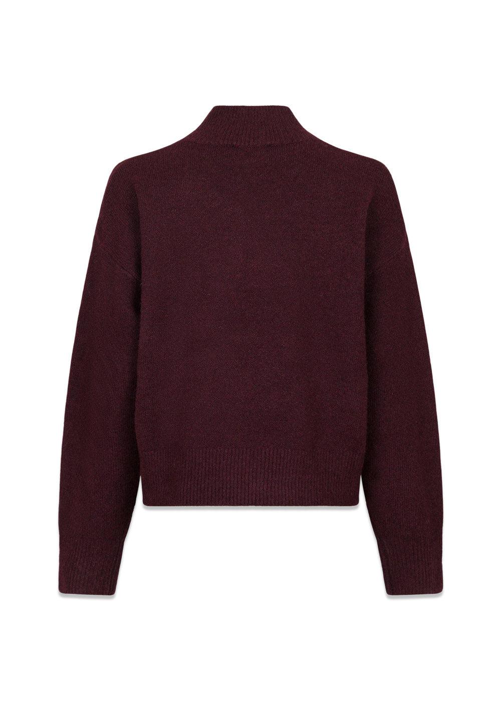 Paulina Knit Blouse - Wine