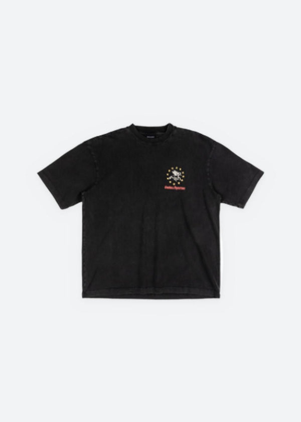 Pegasus Union Tee - Washed Black
