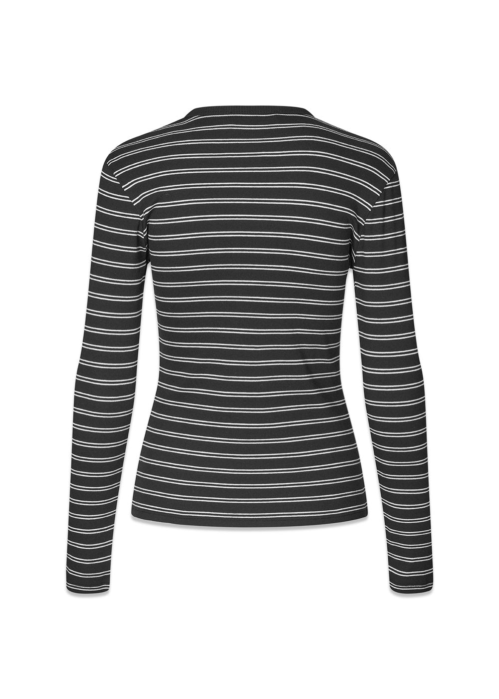 Pilmd LS stripe t-shirt - Black White Stripe-T-shirts-Modström-Butler Loftet