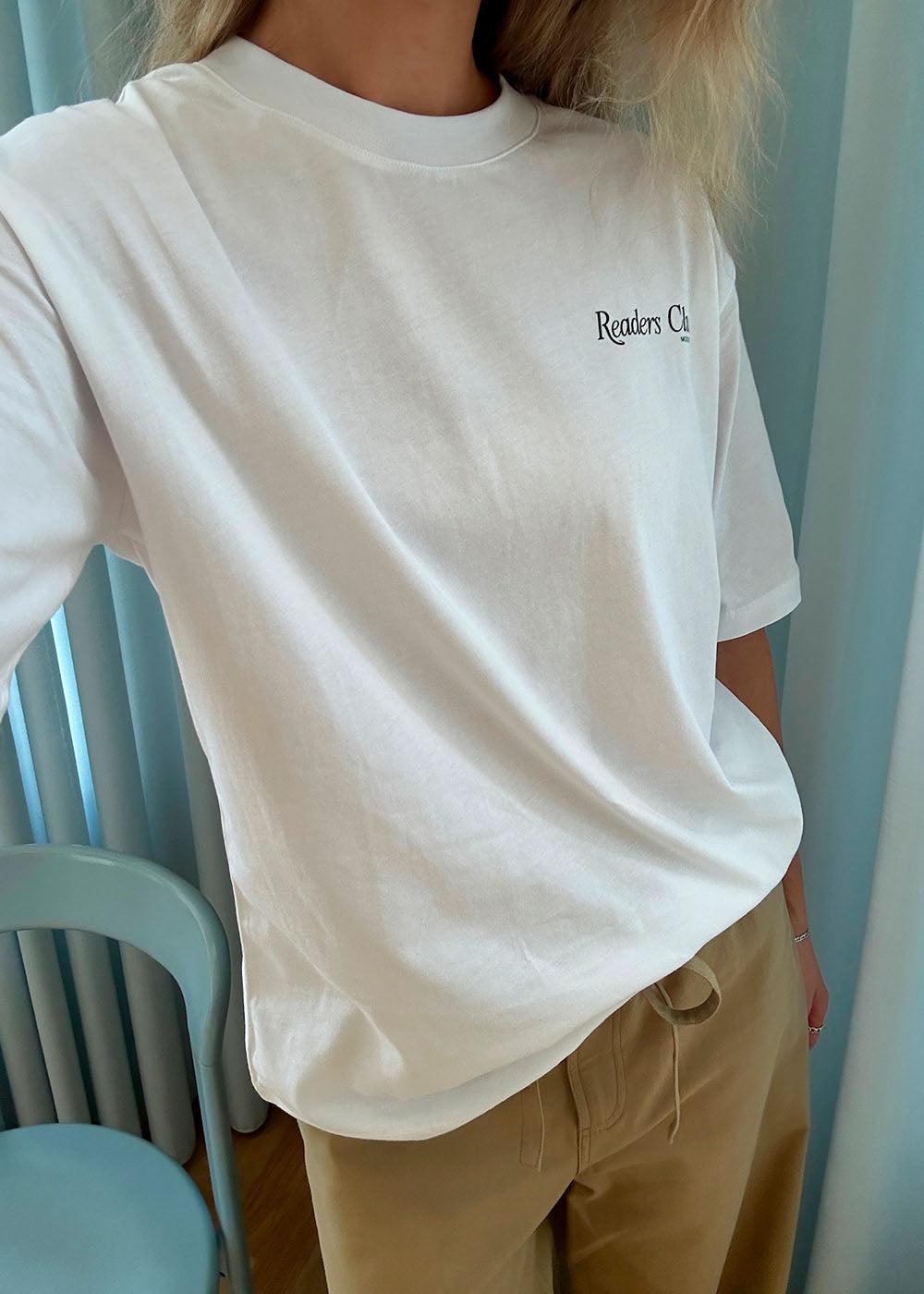 Pipemd t-shirt - White-T-shirts-Modström-Butler Loftet