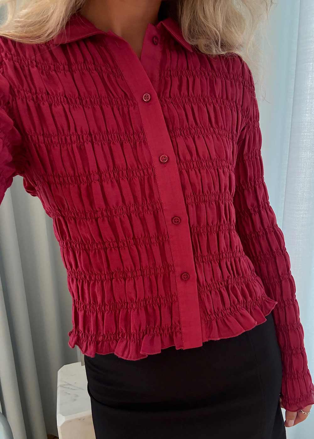 Posiemd shirt - Rumba Red
