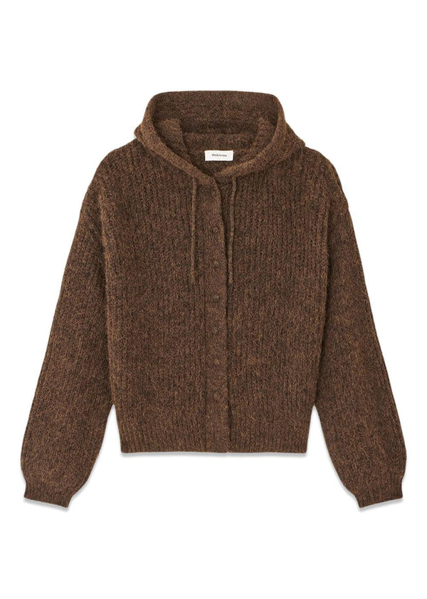 Prudencemd cardigan - Seal Brown-Knitwear-Modström-Butler Loftet