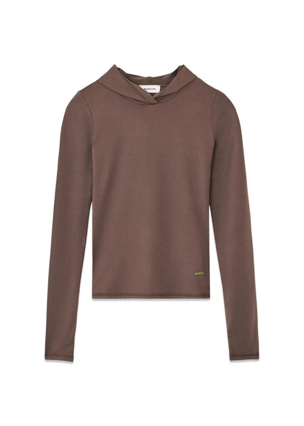 Prudencemd hoodie - Seal Brown-Top-Modström-Butler Loftet