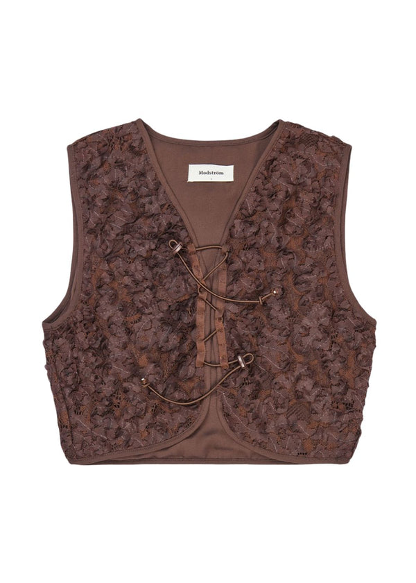 Prudencemd vest - Seal Brown-Top-Modström-Butler Loftet