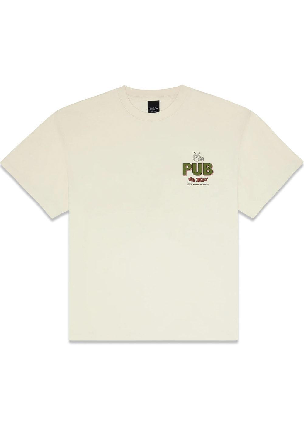 Pub T-shirt - Cream-T-shirts-Pas de Mer-Butler Loftet
