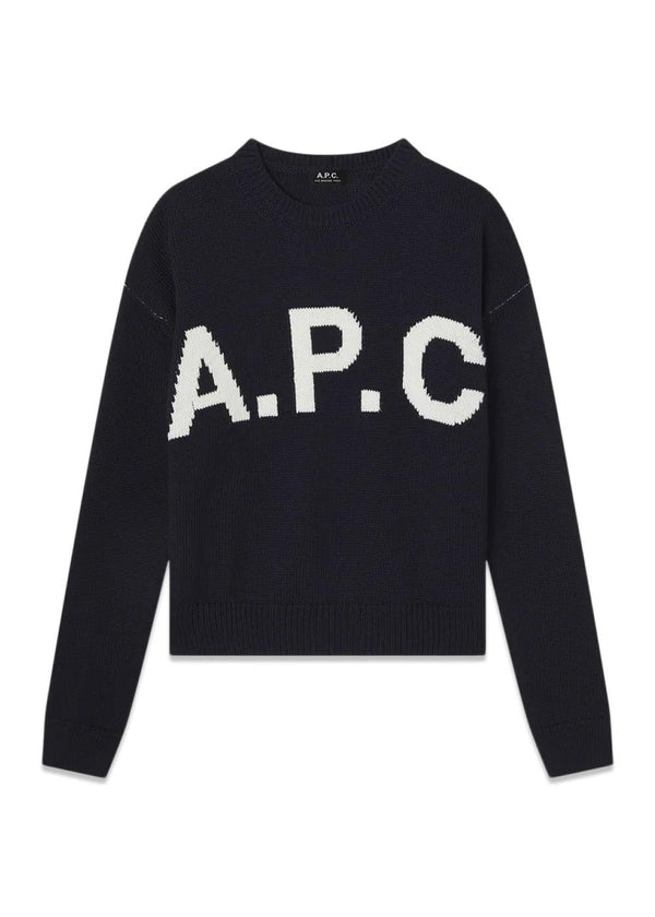 Pull Col Rond - Dark Navy-Knitwear-A.P.C-Butler Loftet