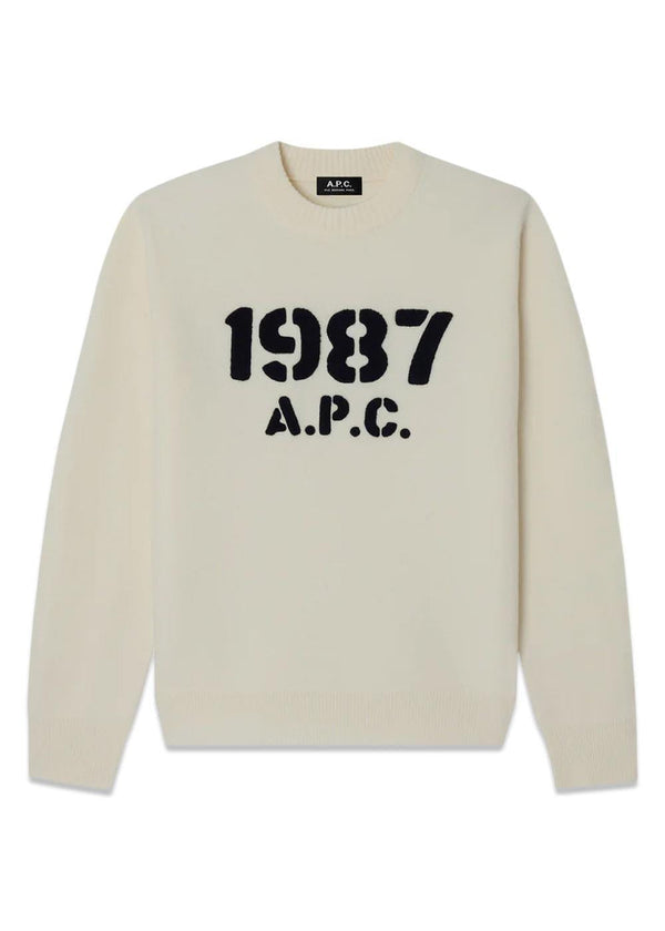 Pullover Dario - Ecru-Knitwear-A.P.C-Butler Loftet