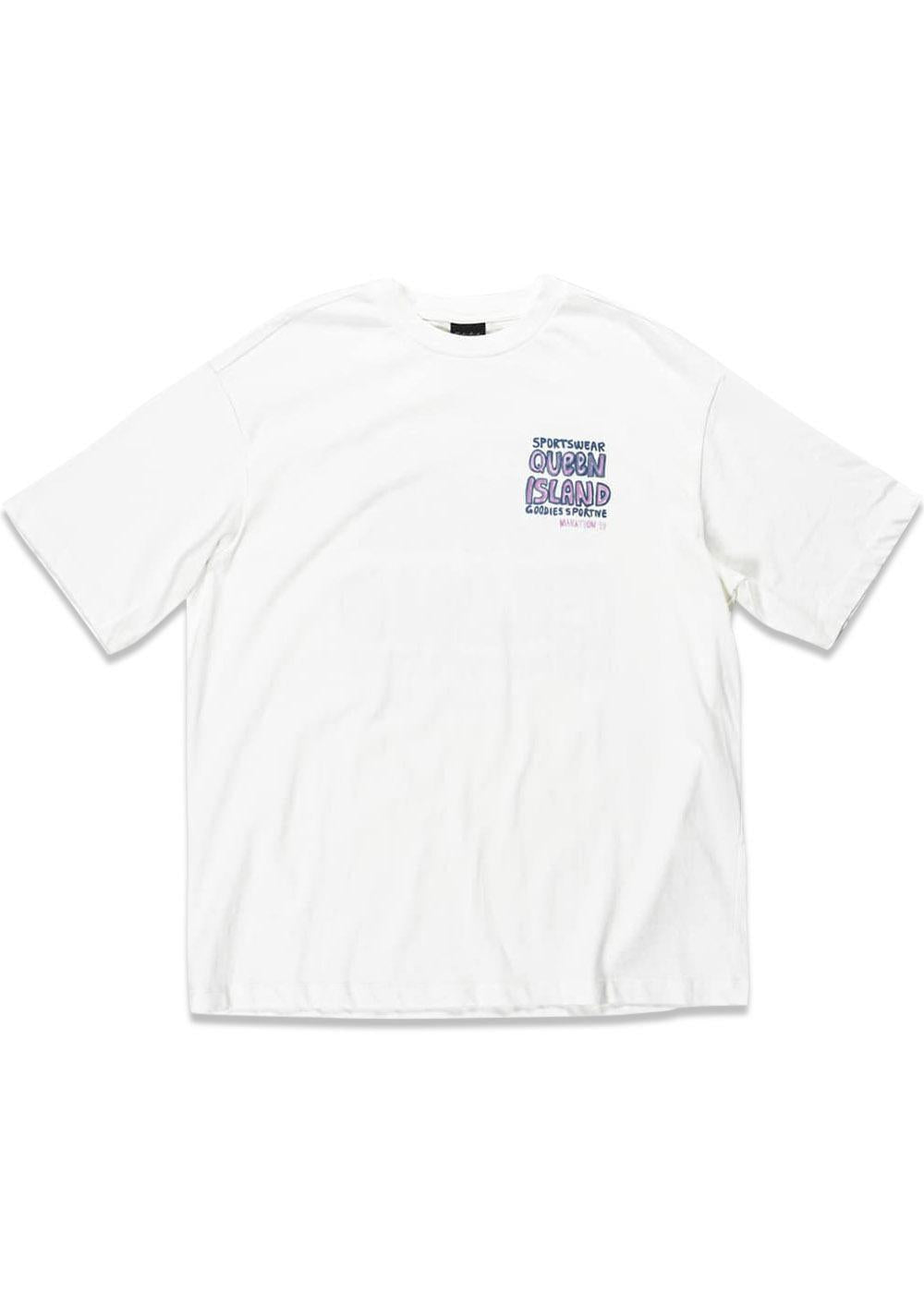 QUEEN ISLAND TEE - White-T-shirts-Goodies Sportive-Butler Loftet