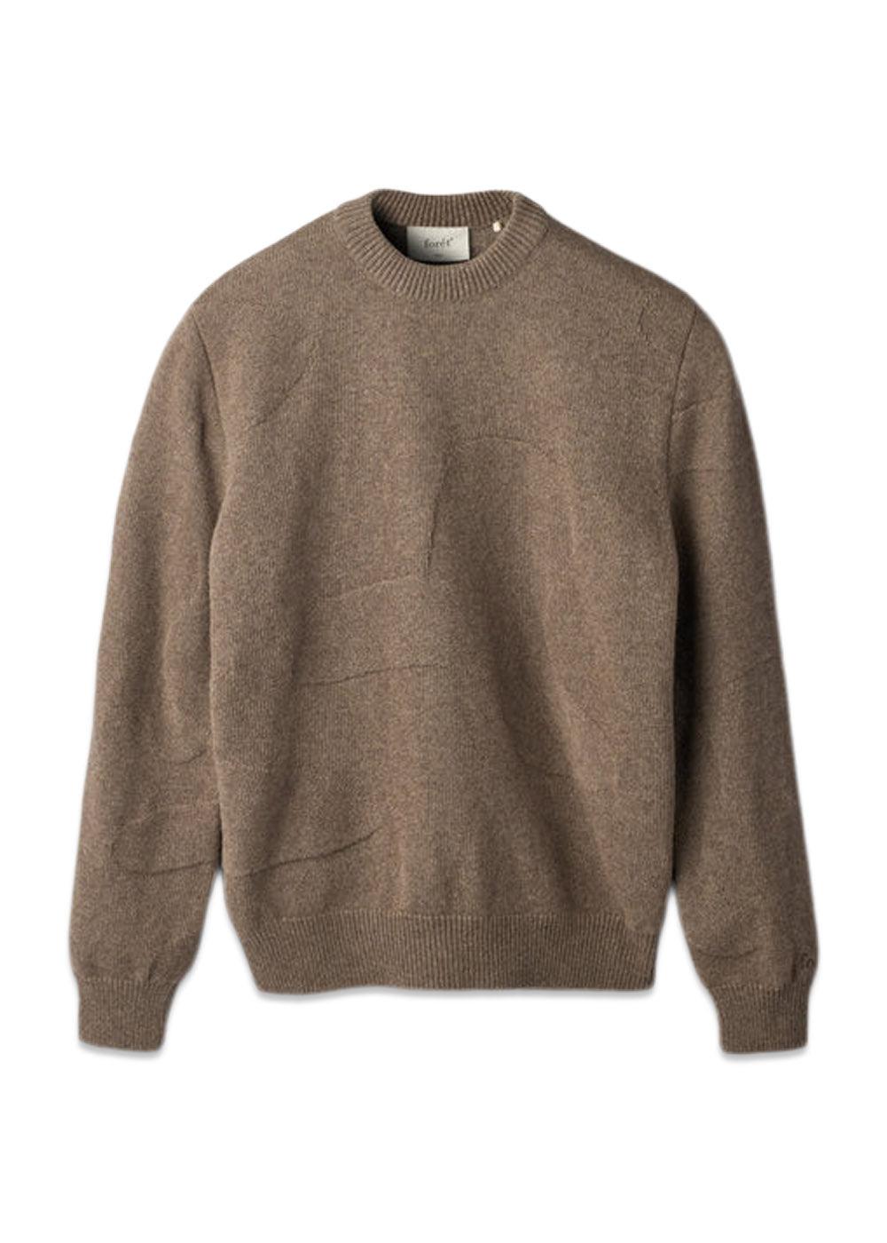 RELAX JACQUARD KNIT - Stone-Knitwear-Forét-Butler Loftet
