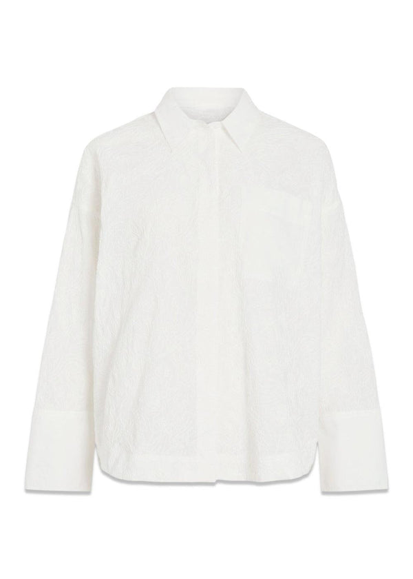 ROUEMMA L/S OVERSIZED SHIRT/PF - Cloud Dancer-Shirts-ROUGE EDIT-Butler Loftet
