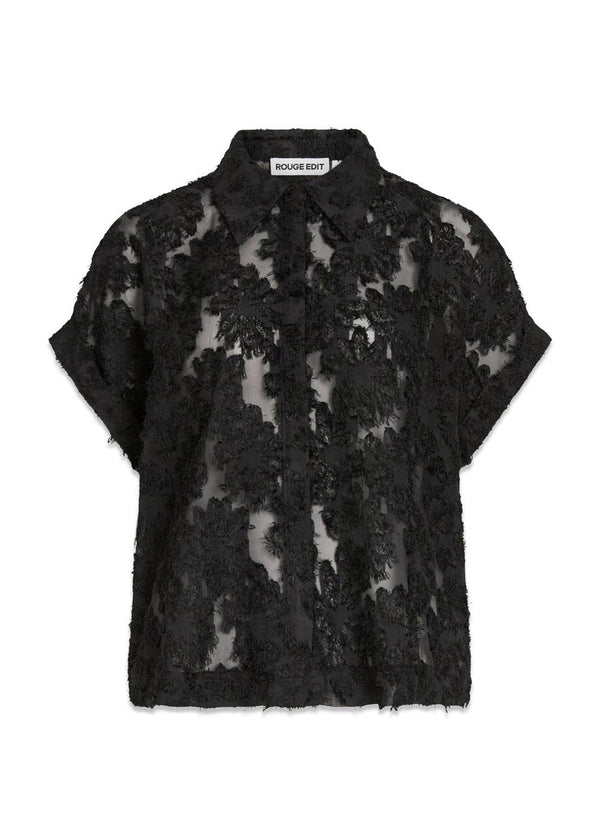 ROUKYOTO S/S SHIRT/2 - Meteorite-Blouses-ROUGE EDIT-Butler Loftet