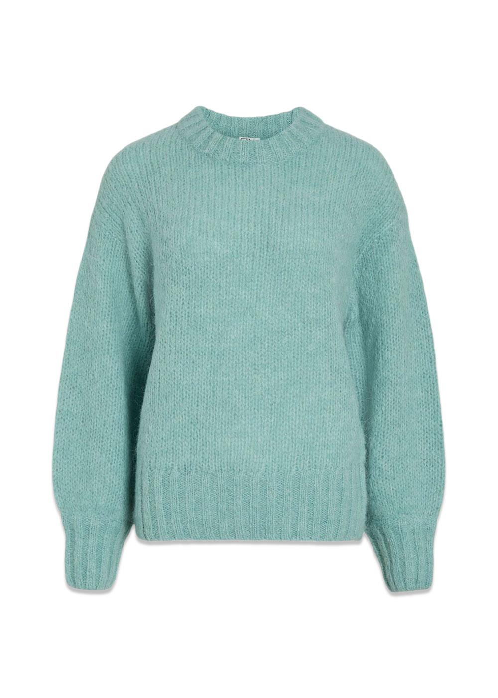 ROUND NECK KNITTED PULLOVER - Aquifer-Knitwear-ROUGE EDIT-Butler Loftet