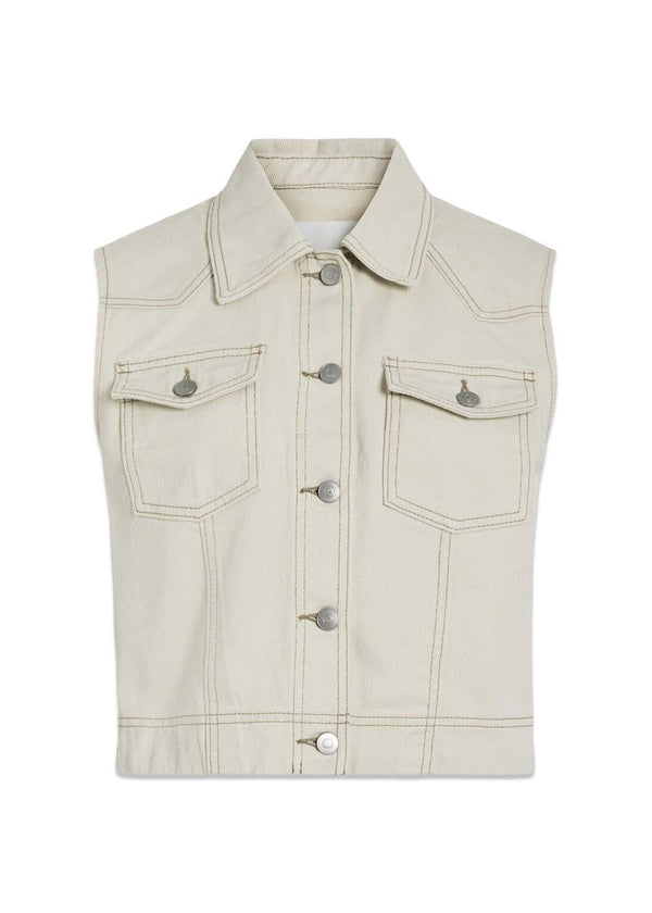 ROUNOVA S/L DENIM SHIRT - Birch-Shirts-ROUGE EDIT-Butler Loftet