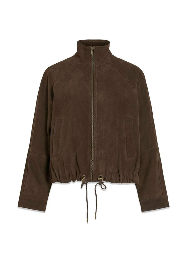 ROUSUSIE L/S SUEDE JACKET - Seal Brown-Outerwear-ROUGE EDIT-Butler Loftet