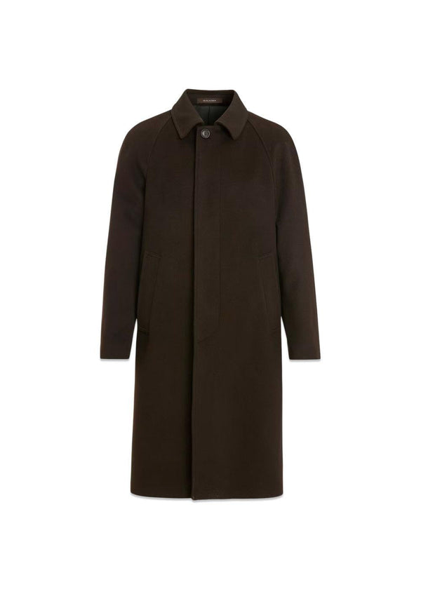 Raglan Coat - Micro Brown-Outerwear-Oscar Jacobson-Butler Loftet
