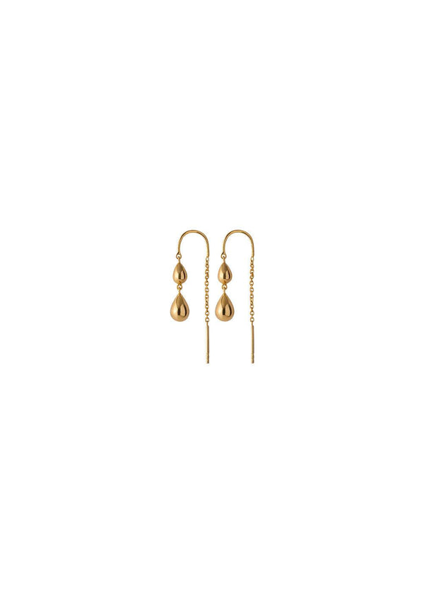 Rain Earchains - Goldplated-Jewellery-Pernille Corydon-Butler Loftet