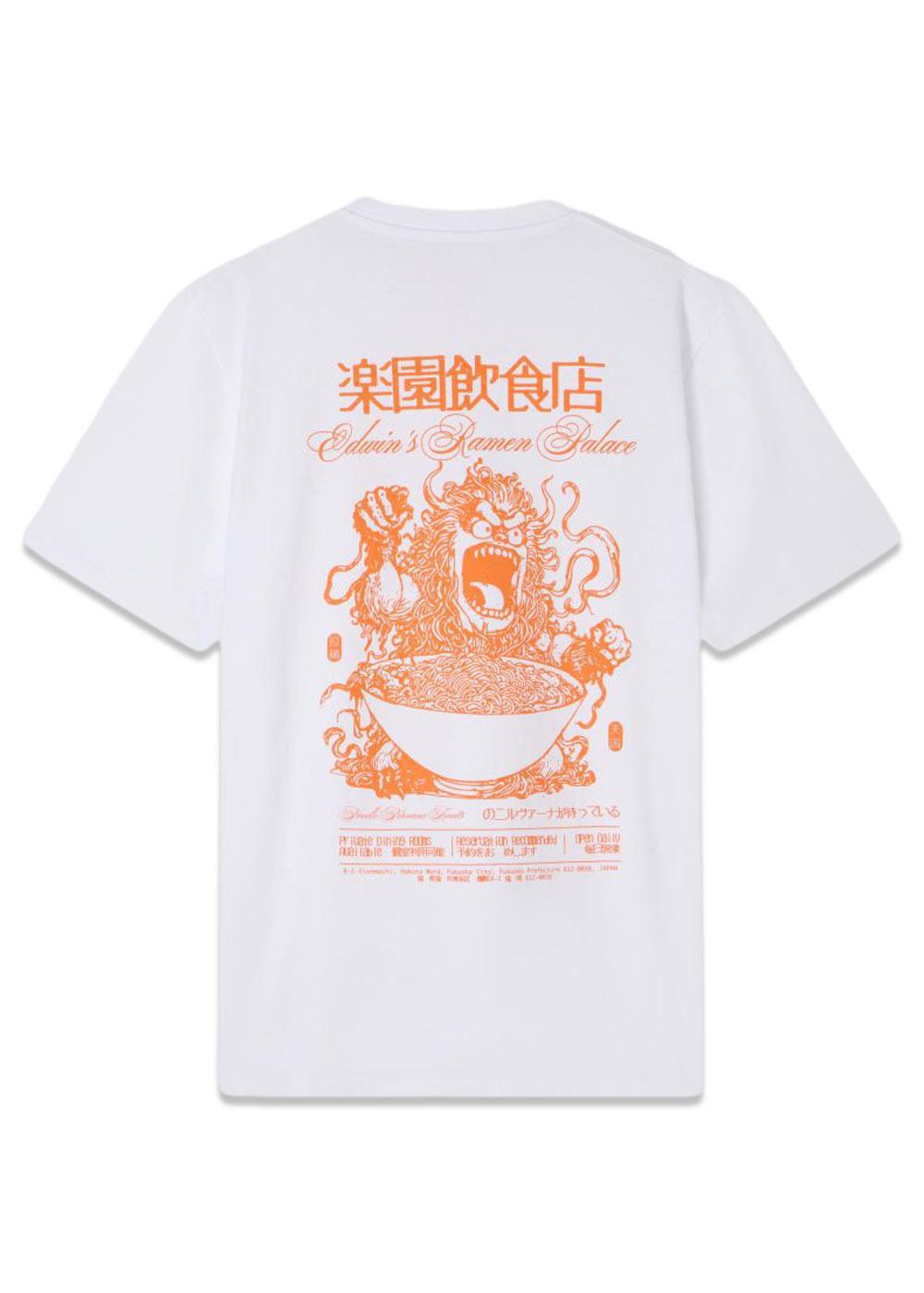 Ramen Palace T-Shirt - White-T-shirts-Edwin-Butler Loftet