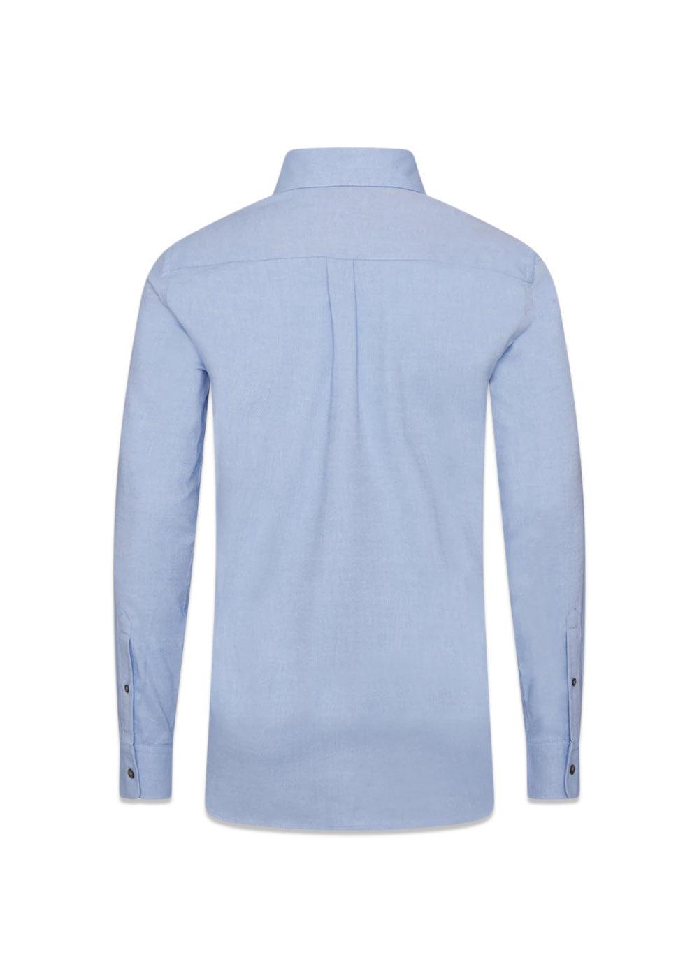 Reg Fit BD Brushed Flannel - Blå-Shirts-Oscar Jacobson-Butler Loftet