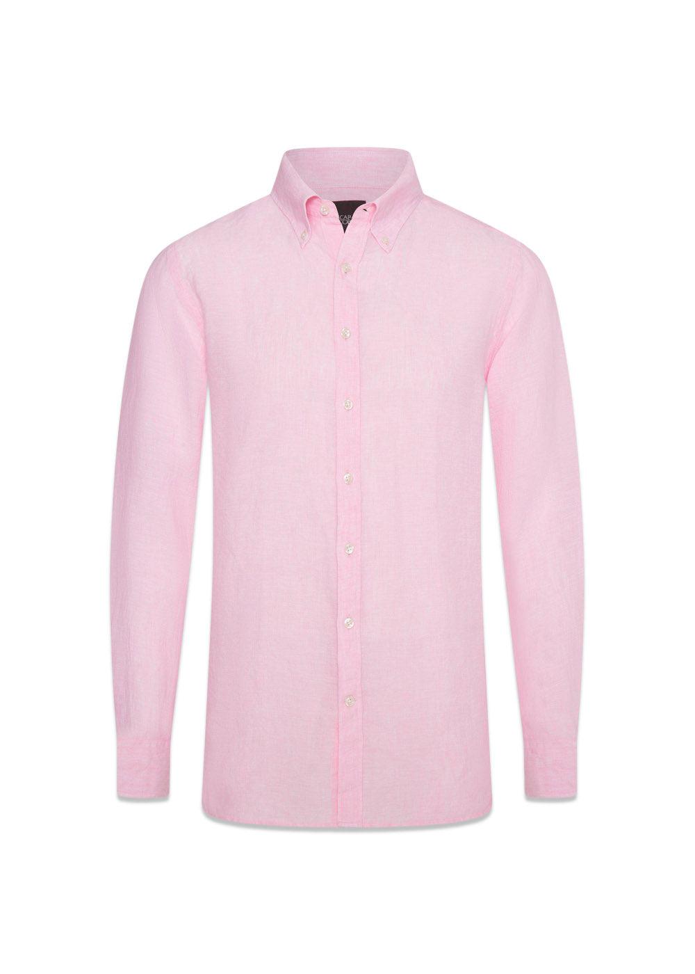 Pink Butler Fit Reg Fit BD Signature Linen - Pink – Butler Loftet NO