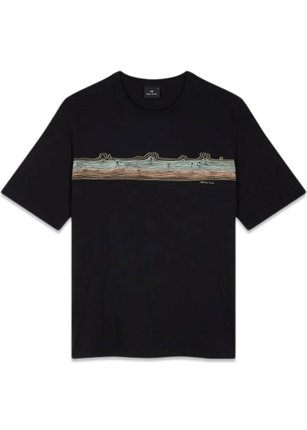 Reg Fit SS T Shirt Dessert - Black-T-shirts-Paul Smith - PS-Butler Loftet